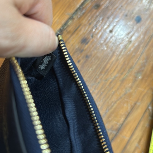 COACH Women's Leather Corner Zip Wallet Wristlet Midnight 58032 IMMID NWT - Picture 6 of 6